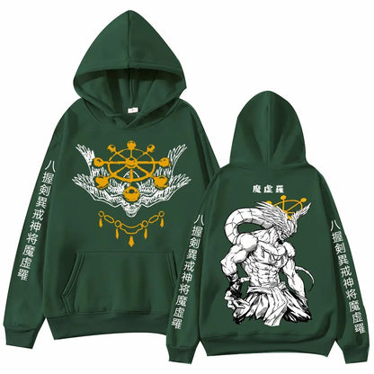 Anime Jujutsu-Kaisen Mahoraga Hoodie Man Woman Harajuku Long Sleeve Pullover Tops