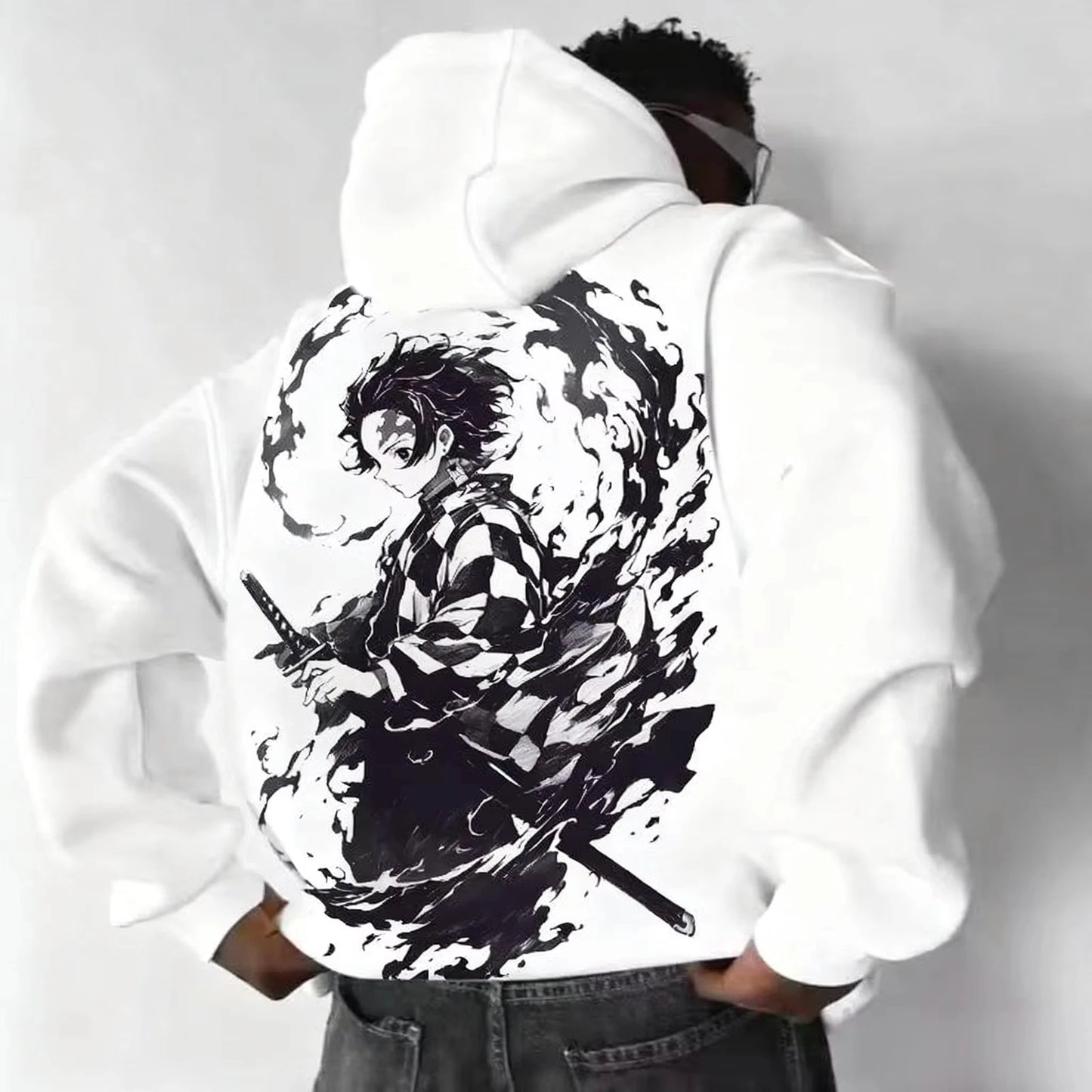 Demon Slayer Collaboration Pure Cotton Men's and Women's Hoodie for Spring and Summer  New Item Street Casual Loose Top