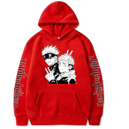 Jujutsu Kaisen Satoru Gojo Spell Return Hooded Fleece Shirt Men's Sweater Autumn and Winter New Men's and Women's Hoodies