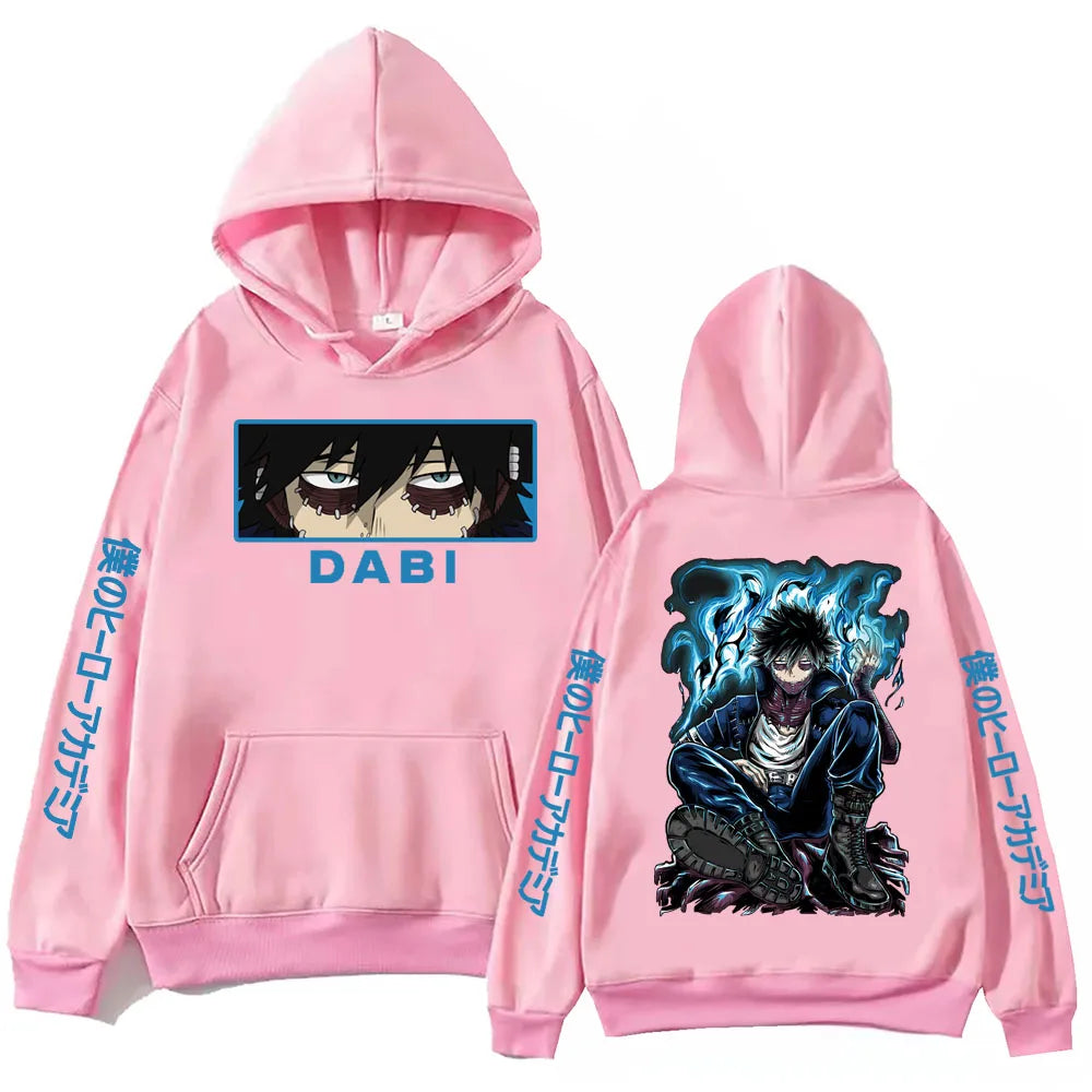 Anime My Hero Academia Dabi Hoodie Harajuku  Pullover Tops Man Woman  new in hoodies & sweatshirts Casual Pullover Sudaderas