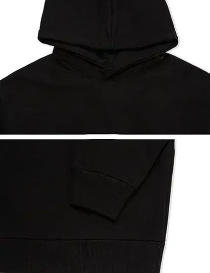 Black Hoodie Set with Demon Slayer Character Green Sword Glow Pattern Front and Back Print Sleeve Design Kimetsu No Yaiba Anime