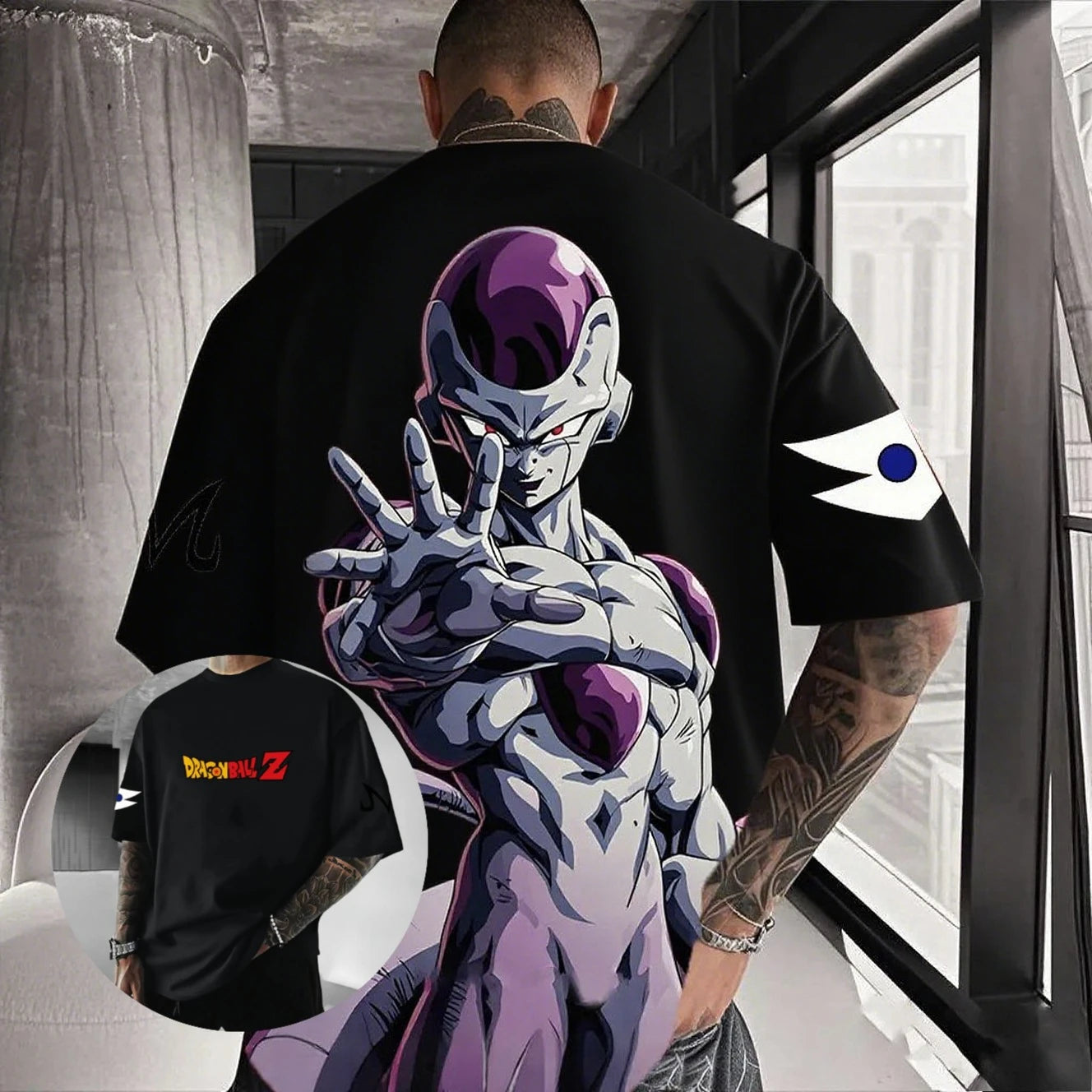Dragon Ball Frieza Anime Men's T Shirt Cotton Women Short Sleeve Graphic Tee Streetwear Summer Casual Tops Hip Hop Y2k Clothes