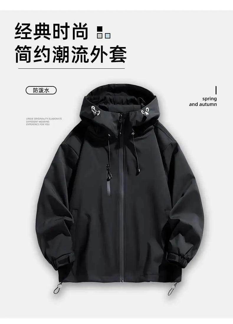 Naruto Akatsuki anime cartoon cute windbreaker anime style for boys and girls couples spring and autumn hooded coat jacket gift