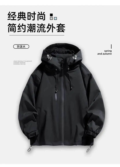 Naruto Akatsuki anime cartoon cute windbreaker anime style for boys and girls couples spring and autumn hooded coat jacket gift