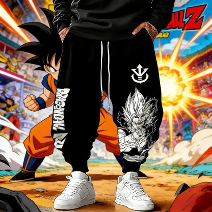 Dragon Ball Autumn/Winter New Sweatpants 2026 Men's Anime Print Loose Casual American Hip-hop Plus Size Ins Pure  Pants