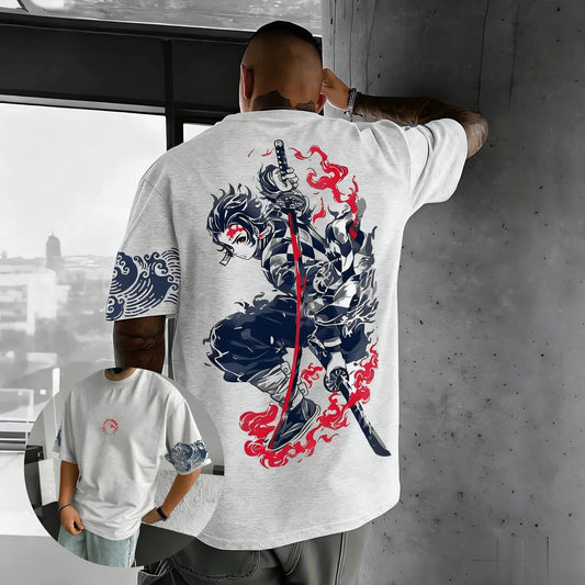 Demon Slayer Anime Graphic T Shirt Man Women Short Sleeve Tee Cotton Streetwear Casual Tops Summer Oversized Fashion Y2k Unisex