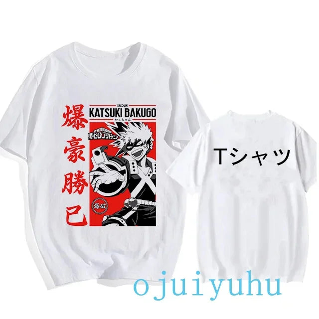 My Hero Academia Black/White T Shirt Collection