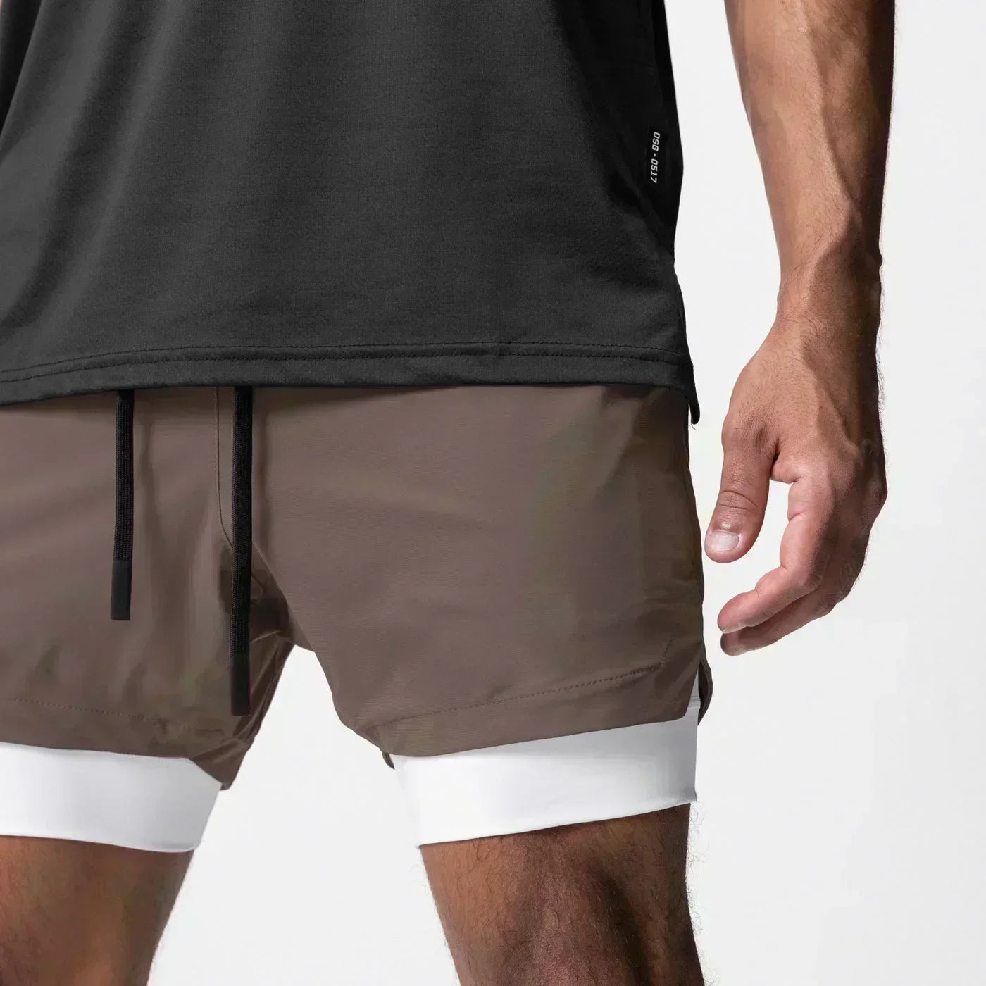 One Piece Men's Shorts Double Layer 2-in-1 Shorts Roronoa Zoro Japanese Anime Summer and Autumn Fake Two-piece Printed Pants