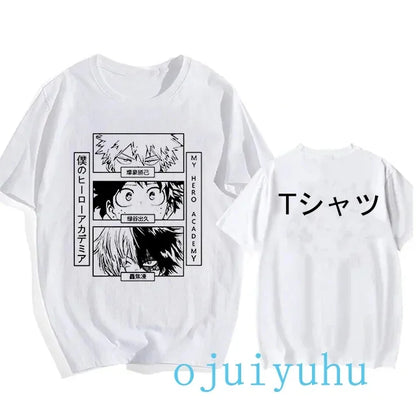 My Hero Academia Black/White T Shirt Collection