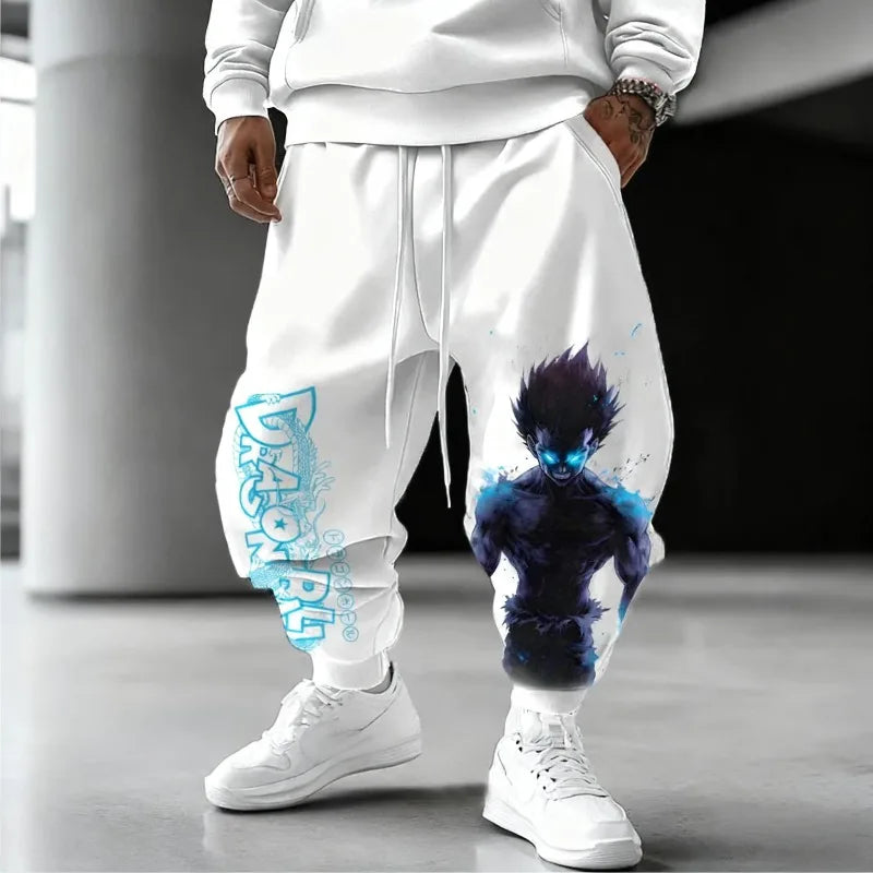 Dragon Ball Z Men Sweatpants Japanese Anime Print Oversized Sports Pants Fashion Streetwear Hip Hop Autumn Winter Y2k Trousers