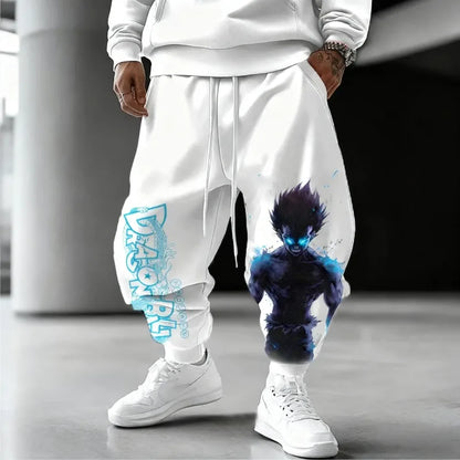 Dragon Ball Z Men Sweatpants Japanese Anime Print Oversized Sports Pants Fashion Streetwear Hip Hop Autumn Winter Y2k Trousers