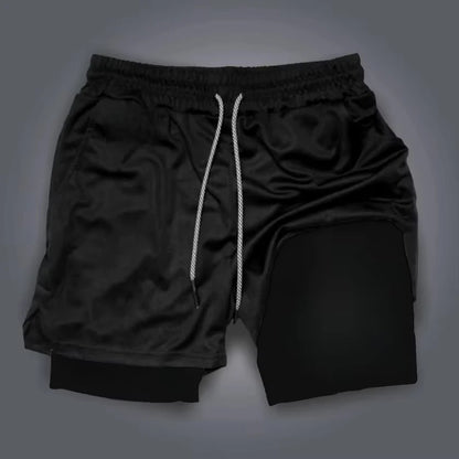 Attack on Titan Anime Collaboration Printing 2-in-1 Sports Shorts Summer New Men's and Women's Fitness Running Leggings Shorts