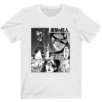 Japanese Anime Attack On Titan Graphic Print T Shirt Men Women Fashion Casual Crew Neck Short Sleeve Plus Size Unisex T Shirt