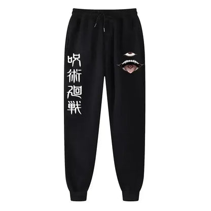 2025 Men's and women's sports pants Japanese anime Jujustu Kaisen printed jogging pants casual pants fitness exercise pants