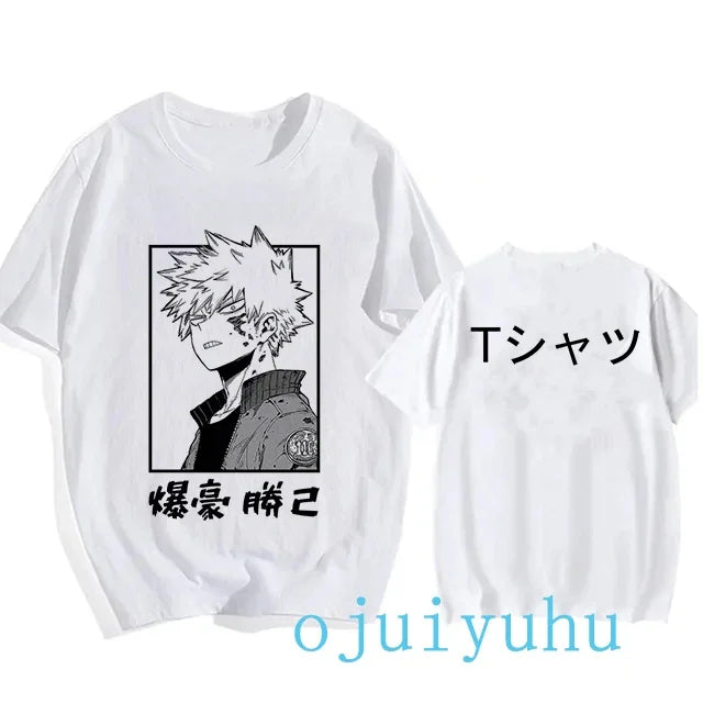 My Hero Academia Black/White T Shirt Collection