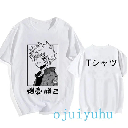 My Hero Academia Black/White T Shirt Collection