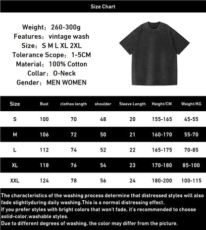 Harajuku Fashion Y2k Jujutsu Kaisen T-shirt Men's Clothing Anime Gojo Satoru Washed T Shirt Short Sleeve Cotton Loose Tees Tops