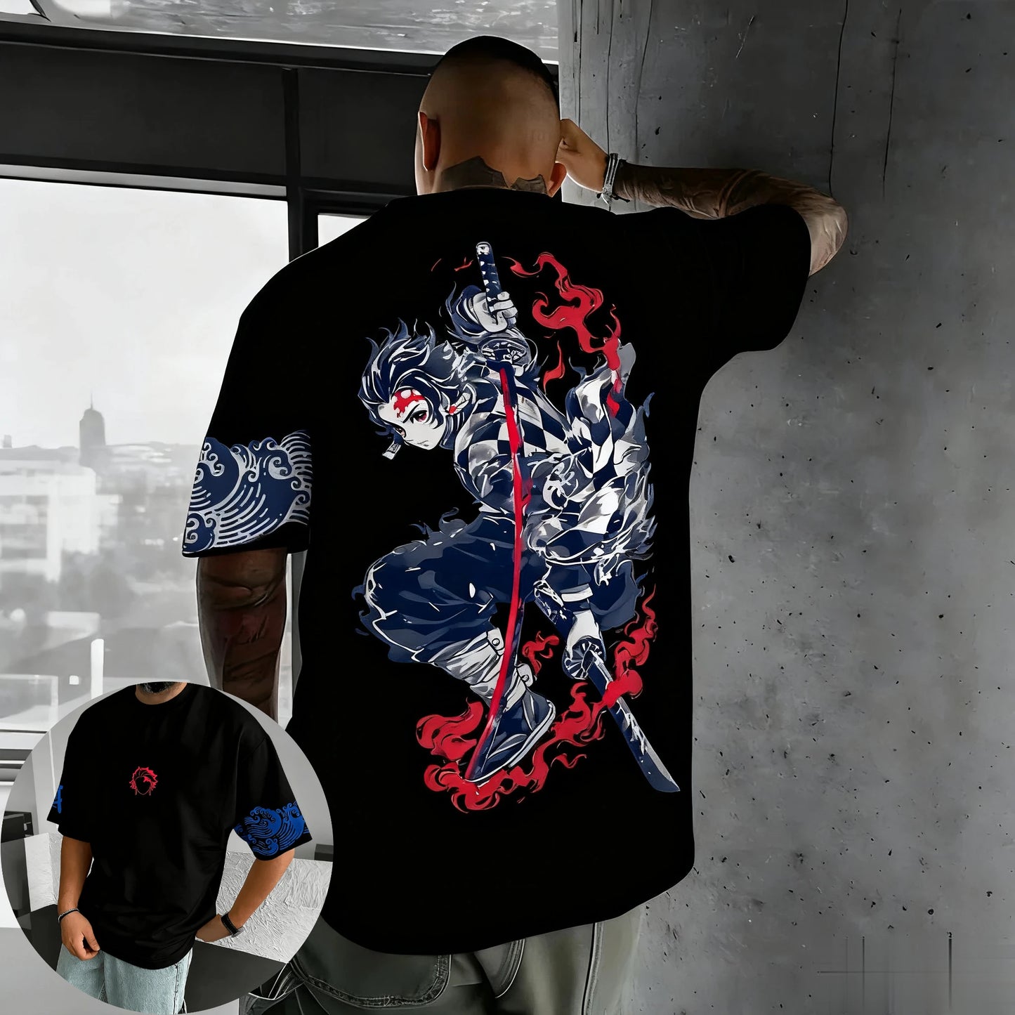 Demon Slayer Anime Graphic T Shirt Man Women Short Sleeve Tee Cotton Streetwear Casual Tops Summer Oversized Fashion Y2k Unisex