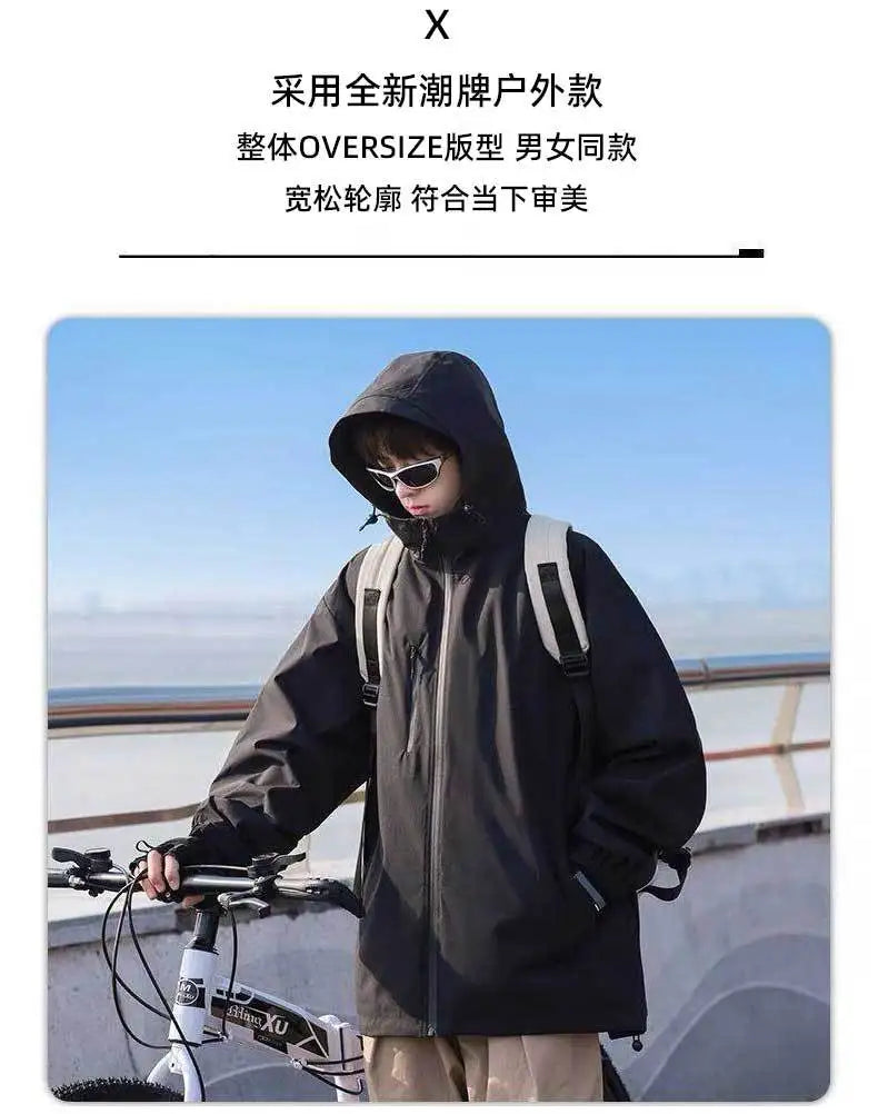 Naruto Akatsuki anime cartoon cute windbreaker anime style for boys and girls couples spring and autumn hooded coat jacket gift