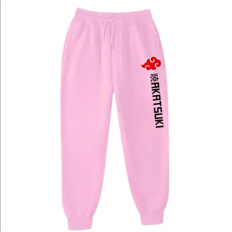 2025 Fashion Print Men's Women's Jogging Hip Hop Pants Street Clothing Hot Selling Anime Pants Akatsuki Fleece Trousers S-3XL
