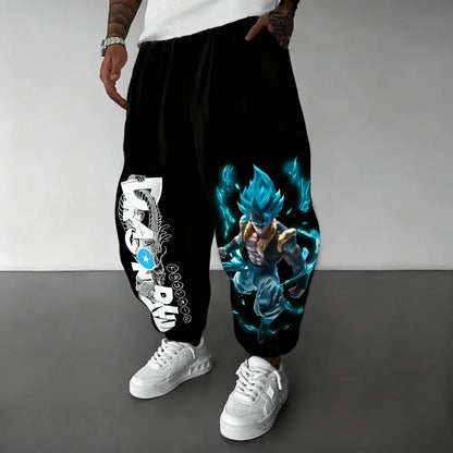 2026 Summer Dragon Ball Gogeta SSB 3D Print Joggers, Quick Dry Oversized Outdoor Hip Hop Casual Sports Pants for Men Women Kids