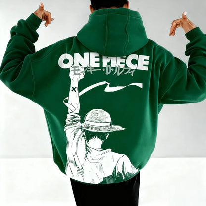 One Piece Anime Hoodie Men Women Pullover Sweatshirt Luffy Graphic Print Oversized Casual Streetwear Y2k Autumn Fashion Unisex