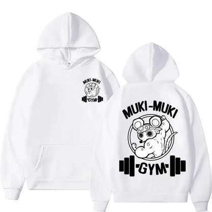 Anime Devil Killer Uzui Tengen Printed Hoodie Neutral Fun Ninja Mouse Muki Muki Gym T-shirt Muscle Mouse Hoodie