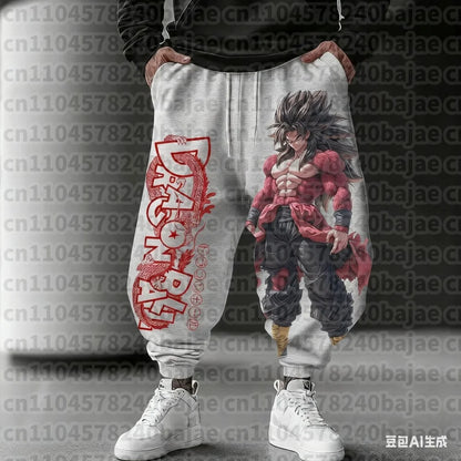 Dragon Ball Men's Pants Sportswear Majin Buu Spring Autumn and Winter Japan Anime Jogger Pants Harajuku Fashion Trousers