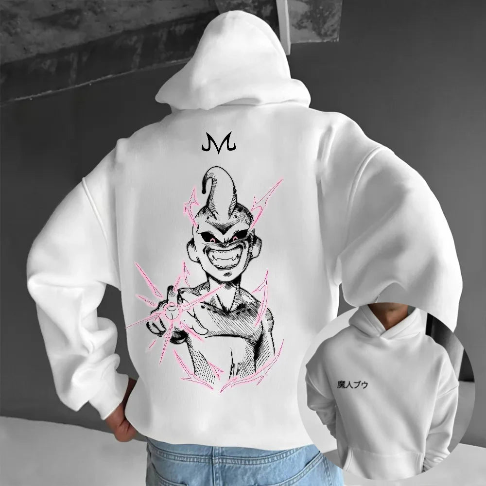 Dragon Ball GOKU Vegeta Anime Peripheral Printed Hoodie Korean Autumn Warm Fashion Loose Men's and Women's Cotton Sweater