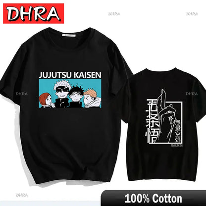 Japanese Jujutsu Kaisen Gojo Anime T-shirt Unisex Manga Gojo Satoru Graphic T Shirts Short Sleeve Tee Y2k T-shirts Cool Tops