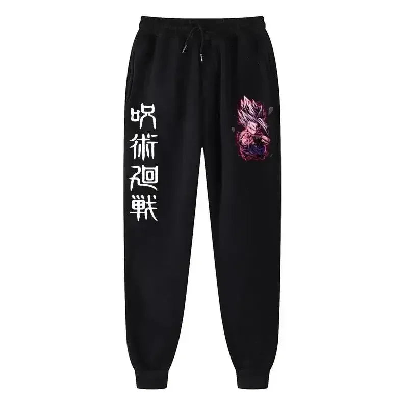 2025 Men's and women's sports pants Japanese anime Jujustu Kaisen printed jogging pants casual pants fitness exercise pants