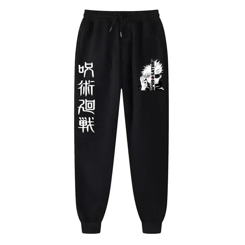2025 Men's and women's sports pants Japanese anime Jujustu Kaisen printed jogging pants casual pants fitness exercise pants