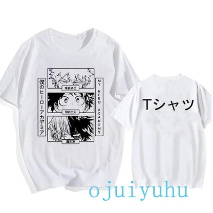 My Hero Academia Black/White T Shirt Collection