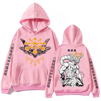 Anime Jujutsu-Kaisen Mahoraga Hoodie Man Woman Harajuku Long Sleeve Pullover Tops