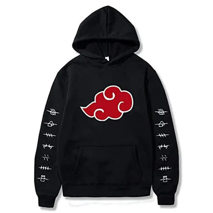 Naruto Akatsuki Cloud Hoodie Unisex Fashion Printed Pullover Autumn & Winter Comfortable Streetwear Best Selling Hip Pop Top