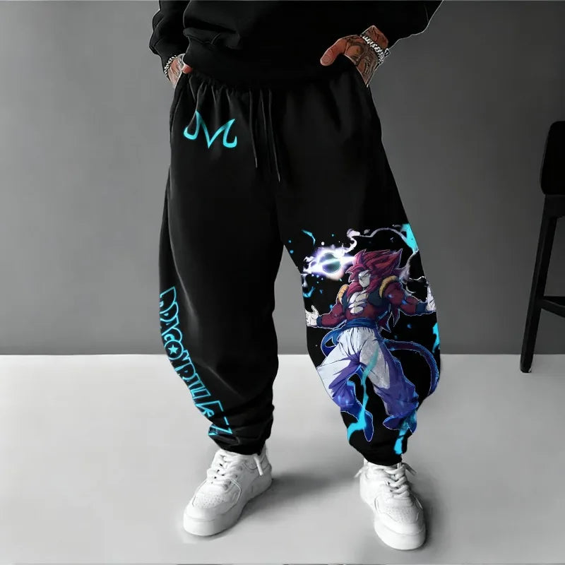Dragon Ball Z Men Sweatpants Japanese Anime Print Oversized Sports Pants Fashion Streetwear Hip Hop Autumn Winter Y2k Trousers
