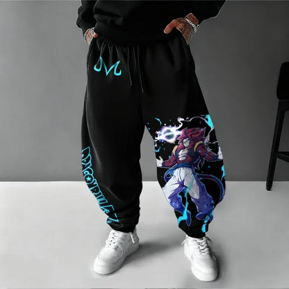 Dragon Ball Z Men Sweatpants Japanese Anime Print Oversized Sports Pants Fashion Streetwear Hip Hop Autumn Winter Y2k Trousers