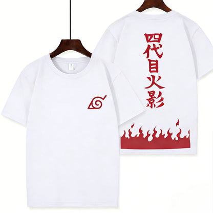 Naruto Animation Generation IV Surrounding The Same Cos Short Sleeve T-shirt Naruto Anime Printed T-shirt