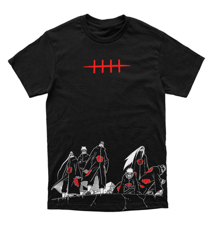 Naruto Pain Akatsuki Six Paths Manga Graphic T-Shirt Men Women Anime Casual Cotton Streetwear Fans Top