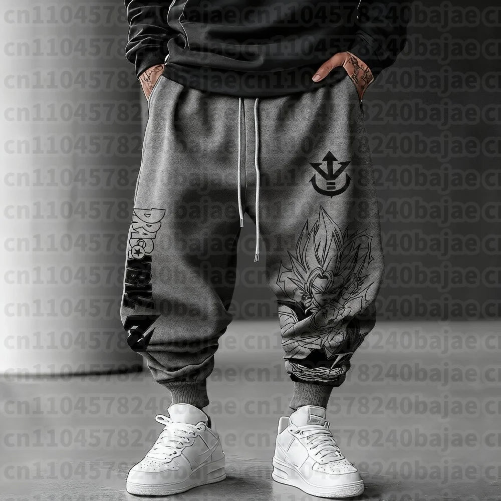 Dragon Ball Autumn/Winter New Sweatpants 2026 Men's Anime Print Loose Casual American Hip-hop Plus Size Ins Pure  Pants
