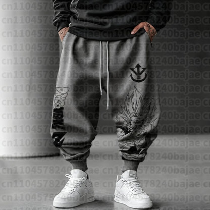 Dragon Ball Autumn/Winter New Sweatpants 2026 Men's Anime Print Loose Casual American Hip-hop Plus Size Ins Pure  Pants