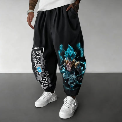2026 Summer Dragon Ball Gogeta SSB 3D Print Joggers, Quick Dry Oversized Outdoor Hip Hop Casual Sports Pants for Men Women Kids