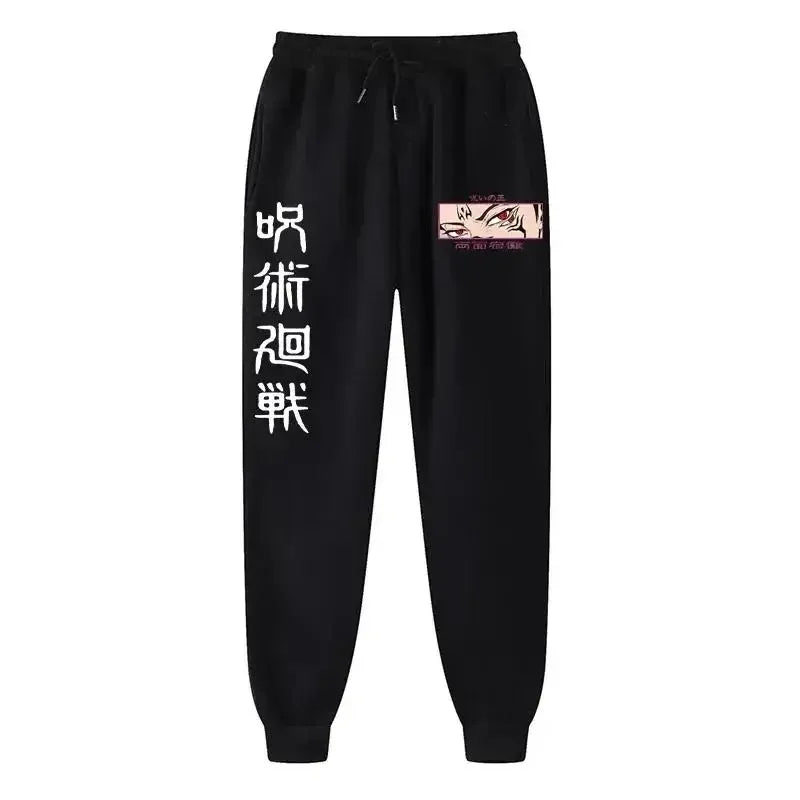 2025 Men's and women's sports pants Japanese anime Jujustu Kaisen printed jogging pants casual pants fitness exercise pants