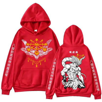 Anime Jujutsu-Kaisen Mahoraga Hoodie Man Woman Harajuku Long Sleeve Pullover Tops
