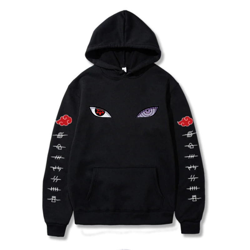 Naruto Akatsuki Cloud Hoodie Unisex Fashion Printed Pullover Autumn & Winter Comfortable Streetwear Best Selling Hip Pop Top