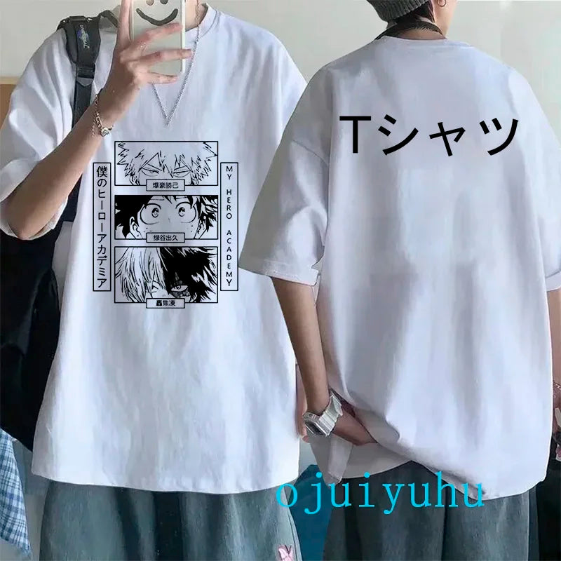 My Hero Academia Black/White T Shirt Collection