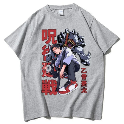 2026 New Jujutsu Kaisen Yuta Okkotsu Printed Short Sleeve T-shirt Men's and Women's T-shirt Men's Top Sports T-shirt Harajuku