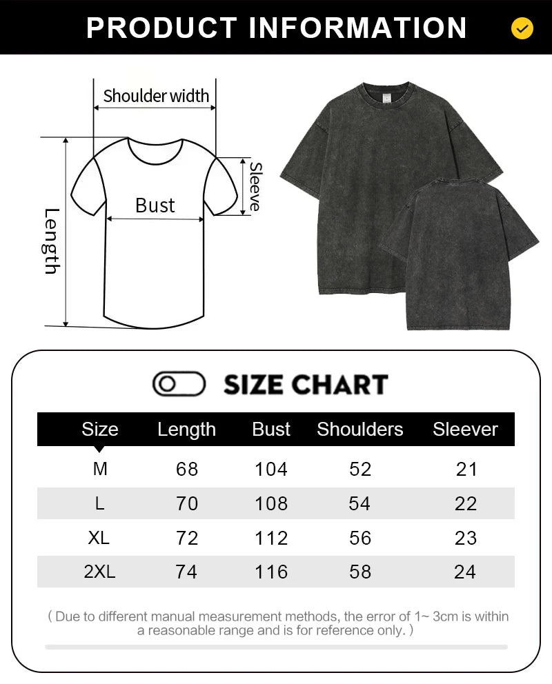Anime Dragon Ball Cosplay Washed Goku T-Shirt Cotton Loose Large Casual Sports Vegeta Gym T-Shirt Men's Harajuku Tee Clothing