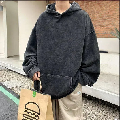 Japanese Jujutsu Kaisen Anime Hooded Washed Hoodie Autumn and Winter New Men's and Women's Loose Versatile Couple Top