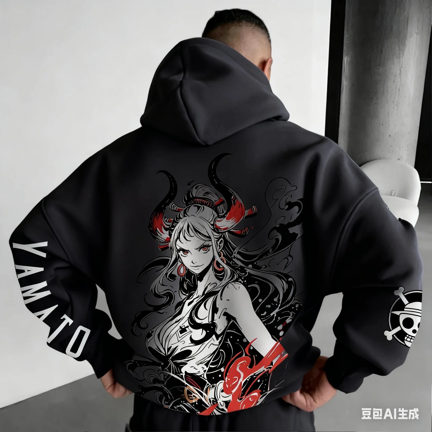 ONE PIECE Yamato Harajuku Anime 2025 Streetwear Winter Oversized Hoodie Vintage Men Women Long Sleeve Hooded Sweater Top Y2k